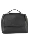 Orciani Sveva Soft Medium Bag Black In Nero