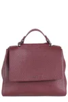 Orciani Borsa Sveva Soft Piccola A Mano In Burgundy