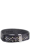 Orciani Bracciale Nobukle In Cuoio In Black