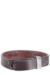 Orciani Interlocking-closure Bracelet In Brown