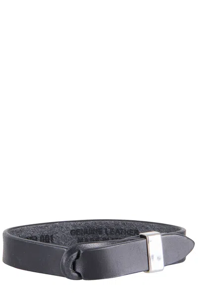 Orciani Bracciale Nobukle In Cuoio In Gray