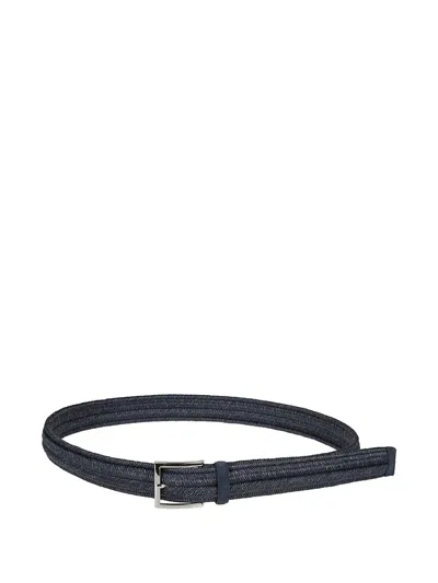 Orciani Braided Belt In Neutral