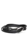 Orciani Braided Black Leather Belt With Silver-toned Buckle