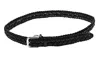 Orciani Braided Brown  Belt With Buckle In Black