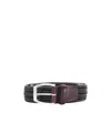 Orciani Braided Buckled Belt In Multi