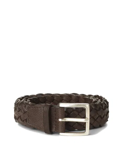 Orciani Braided Calfskin Belt