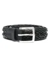 Orciani Toledo Leather Belt In Black