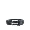 Orciani Braided Leather Belt In Black