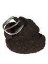 Orciani Braided Sports Belt In Black