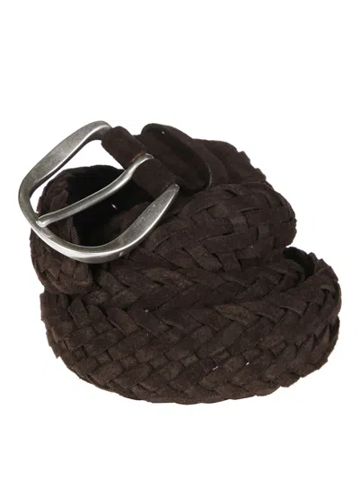 Orciani Braided Sports Belt In Black
