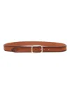Orciani Brown Leather Belt In Brown