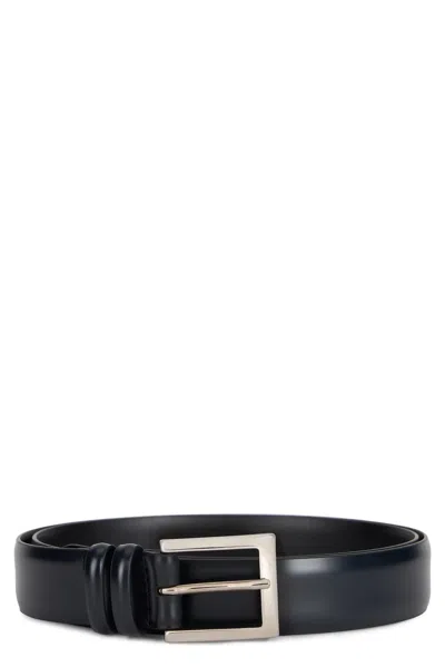 ORCIANI ORCIANI BRUSHED LEATHER BELT
