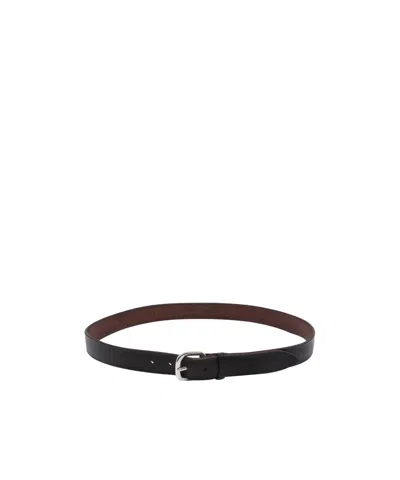Orciani Bull Soft-leather Belt In Black