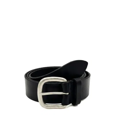 Orciani Bull Soft Buckled Leather Belt In Black