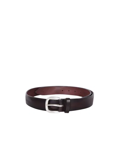 Orciani Buckle Belt In Brown