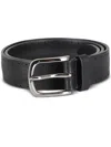 Orciani Chevrette Leather Belt In Black