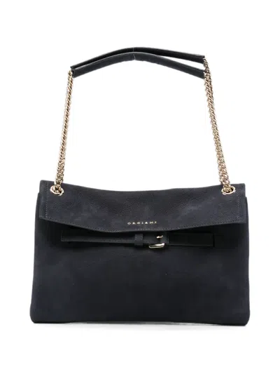 Orciani Buckle-detail Chain-strap Shoulder Bag In Red