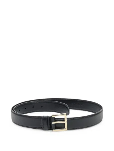Orciani Buckle-fastening Leather Belt In Black
