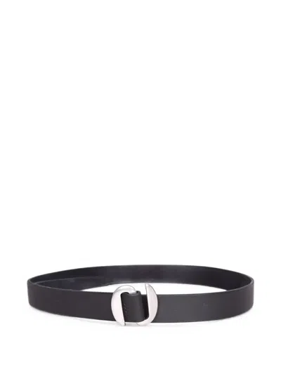 Orciani Buckle-fastening Leather Belt In Black