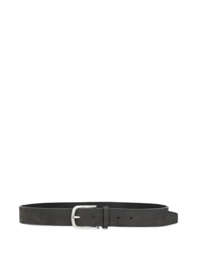 Orciani Buckle-fastening Leather Belt In Black