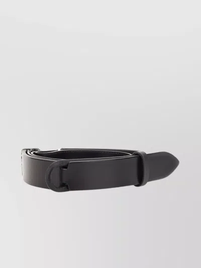 Orciani "bull Nobukle" Leather Belt In Black