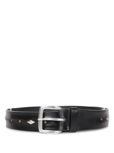 Orciani Bull Soft Black Studded Belt