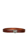 Orciani Bull Soft Leather Belt In Pattern