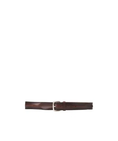 Orciani Burnt Leather Bull Soft Belt