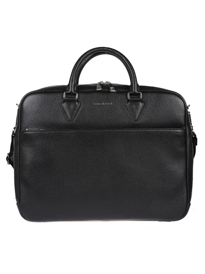Orciani Business Slim Bag In Nero
