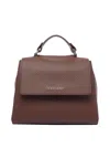 Orciani Caffe Soft Sveva Handbag In Brown