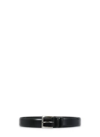 Orciani Calf Belt In Black