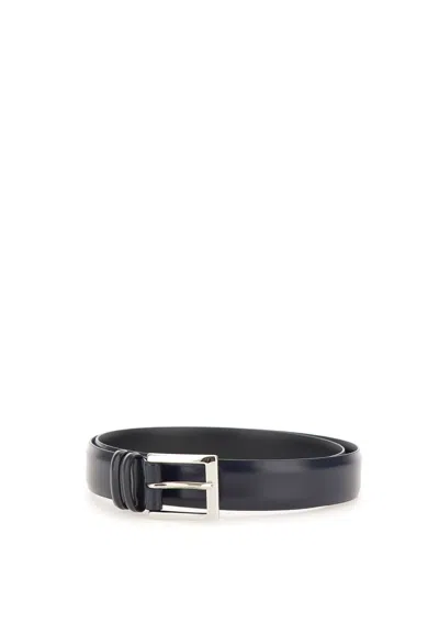 Orciani Calf Belt In Blue