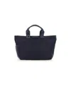 Orciani Canvas Shoulder Bag In Blue