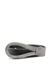 Orciani Chain-embellished Leather Belt In Gray