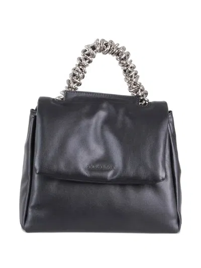 Orciani Chain-handle Small Shoulder Bag In Black