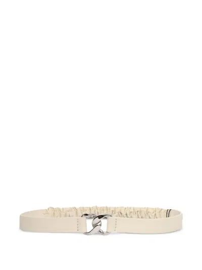 Orciani Chain-link Elasticated Belt In Neutral