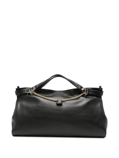 Orciani Chain-link Leather Tote Bag In Pattern