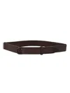 Orciani Chevrette Nobuckle Belt In Moro