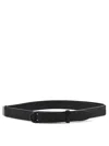 Orciani Chevrette Nobuckle Belt In Nero