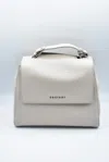 Orciani Chic Mini Handbag With Customizable Strap In White