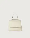 Orciani Chic Mini Soft Handbag For Women In White