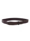 Orciani Textured Leather Belt In Brown