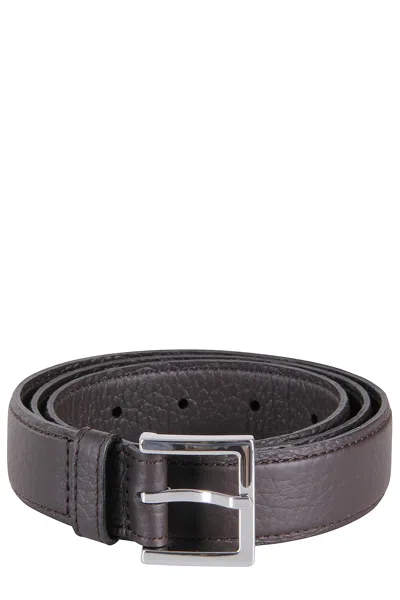 Orciani Cintura Classica In Brown
