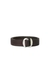 Orciani Suede Double Brown Belt In Brown