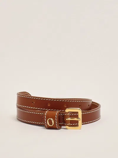 Orciani Cintura In Pelle Bull Belt In Brown