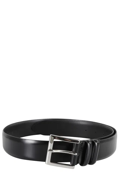 Orciani Cintura In Pelle In Black