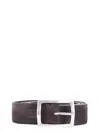 Orciani Burnt Suede Amalfi Belt In Brown