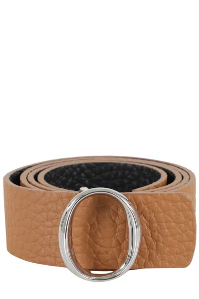 Orciani Cintura Soft Double In Brown