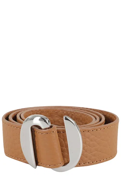 Orciani Cintura Soft Punta Lunga In Brown