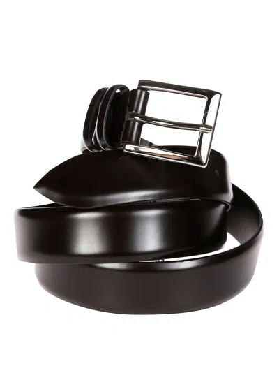 Orciani Classic 3cm Leather Belt For Men In Marrone